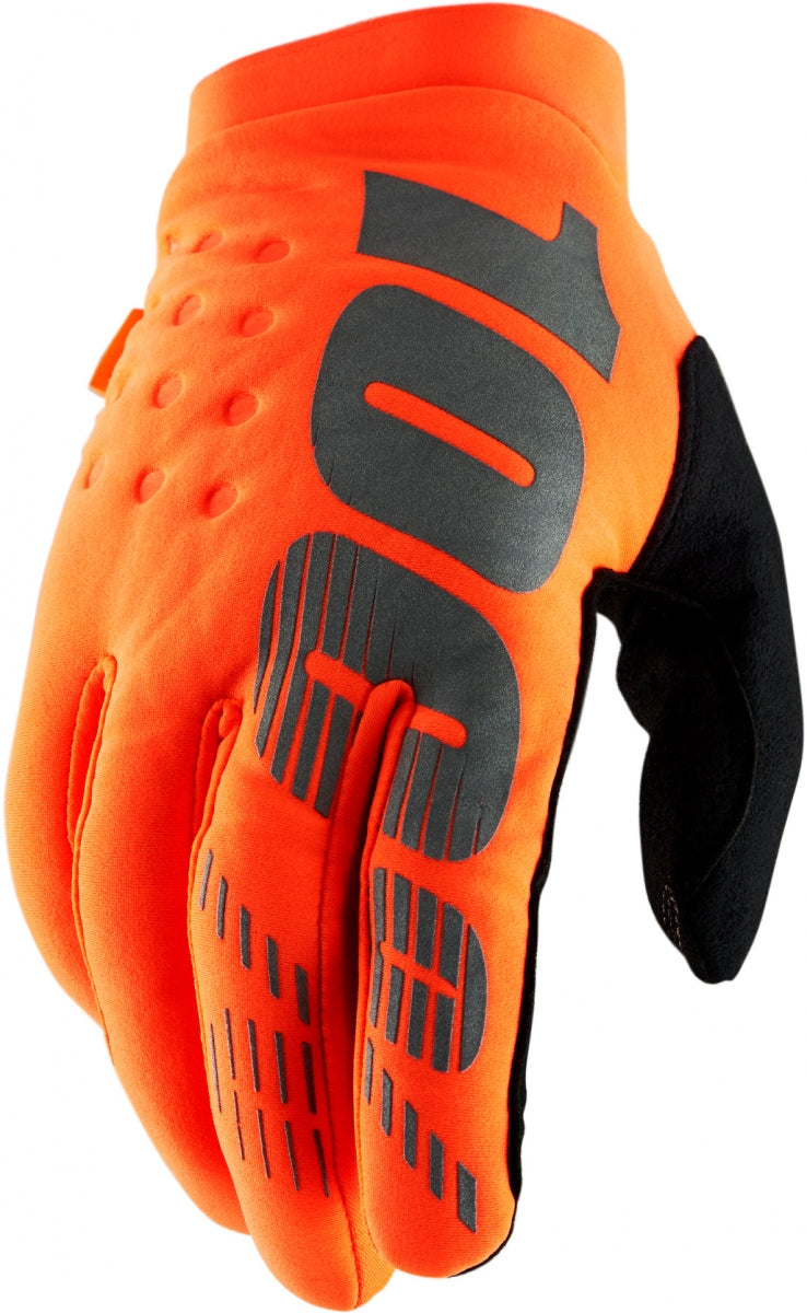 BRISKER GLOVE FLUO ORANGE/BLACK