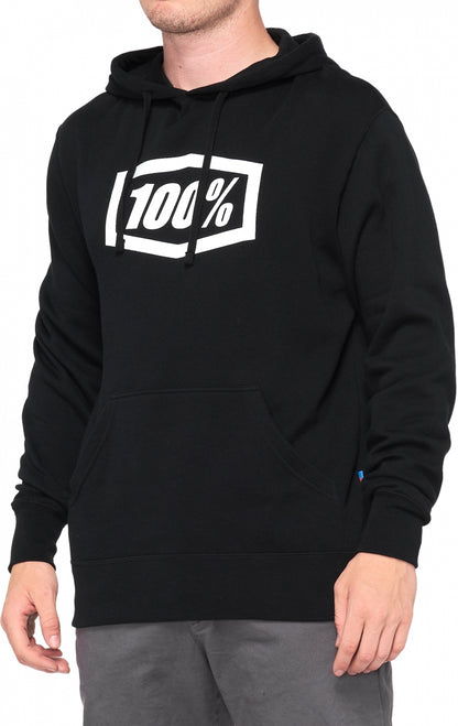 HOODED PULLOVER SWEATER BLACK