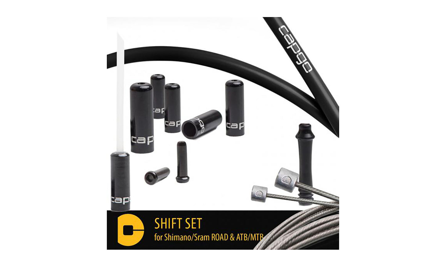 KTM Comp Shift Cable Kit for Shimano/Sram ROAD & ATB/MTB black