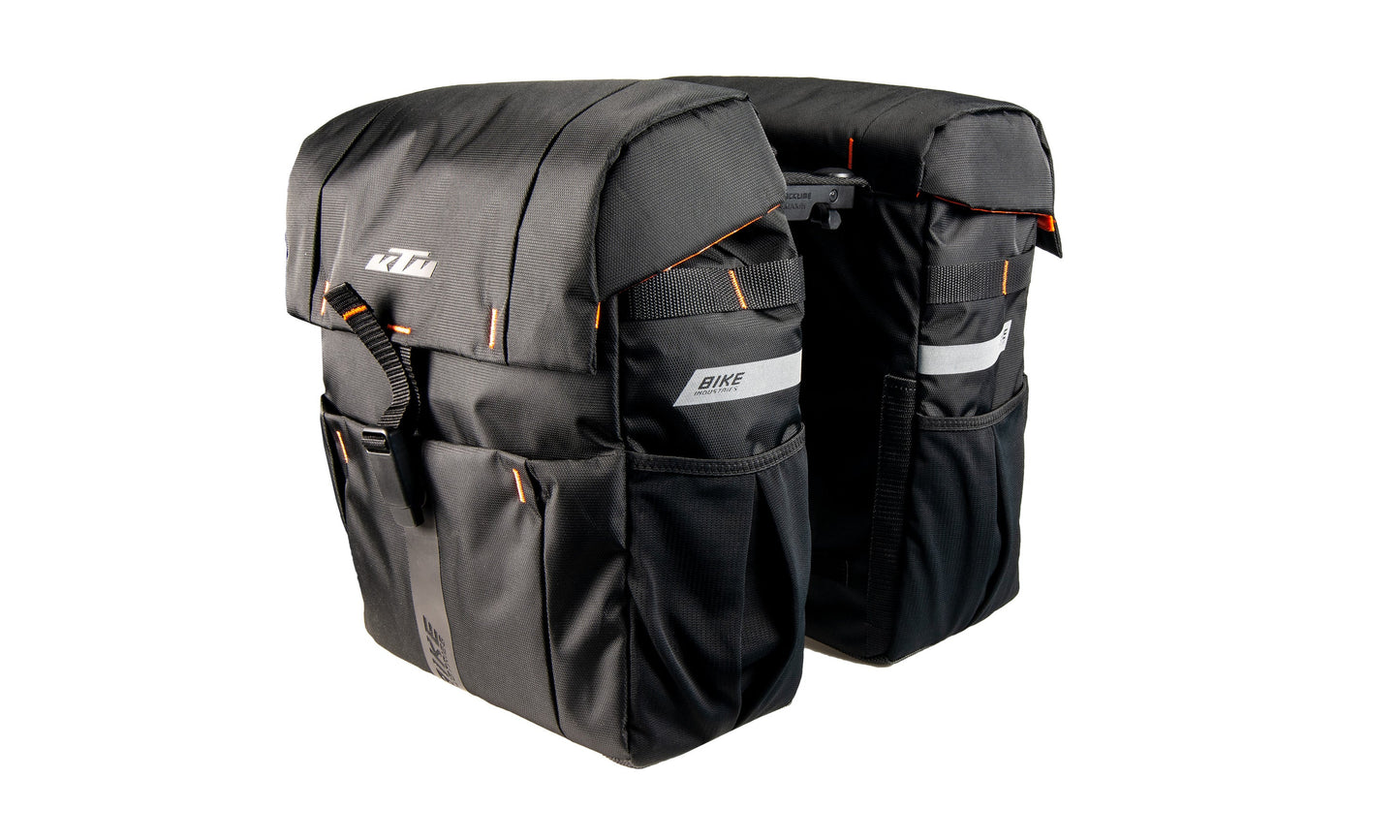 KTM Sport Carrier Bag Double 37L Fidlock snap it 31x40x15 cm (2x)