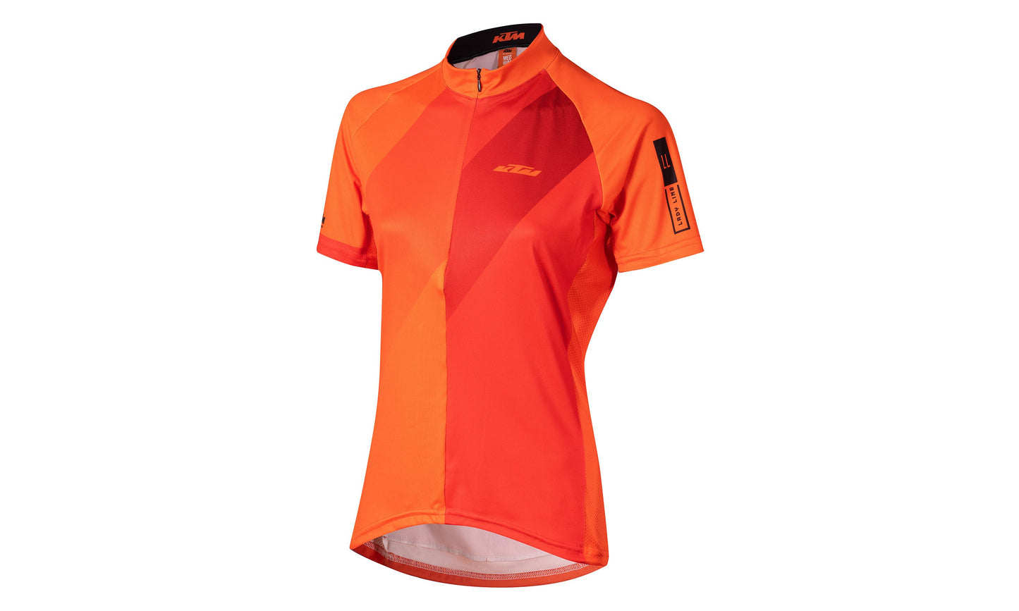 Lady Line Jersey shortsleeve orange/red