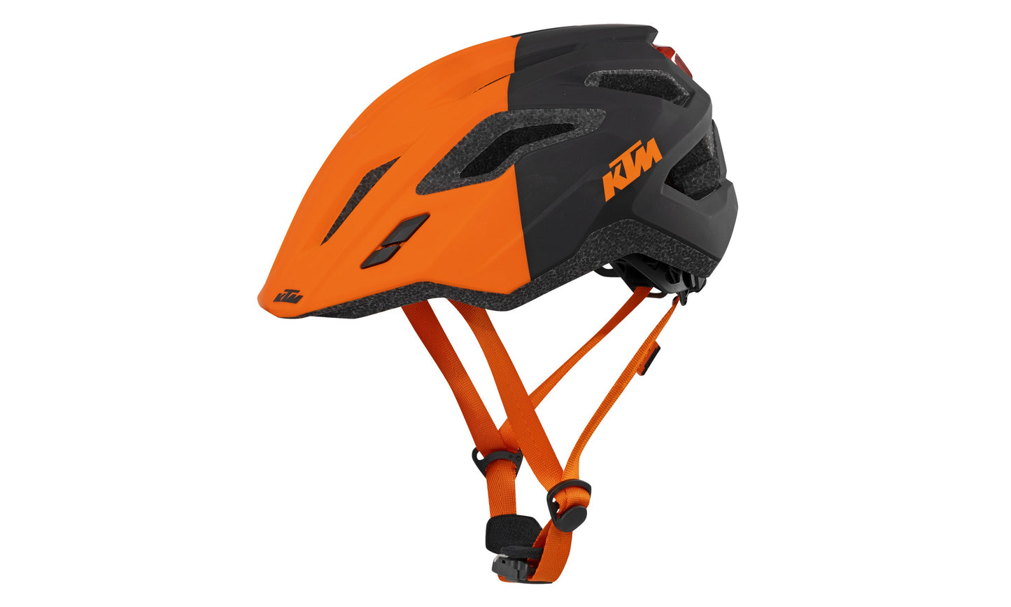 Factory Enduro Youth w light Helmet black/orange matt