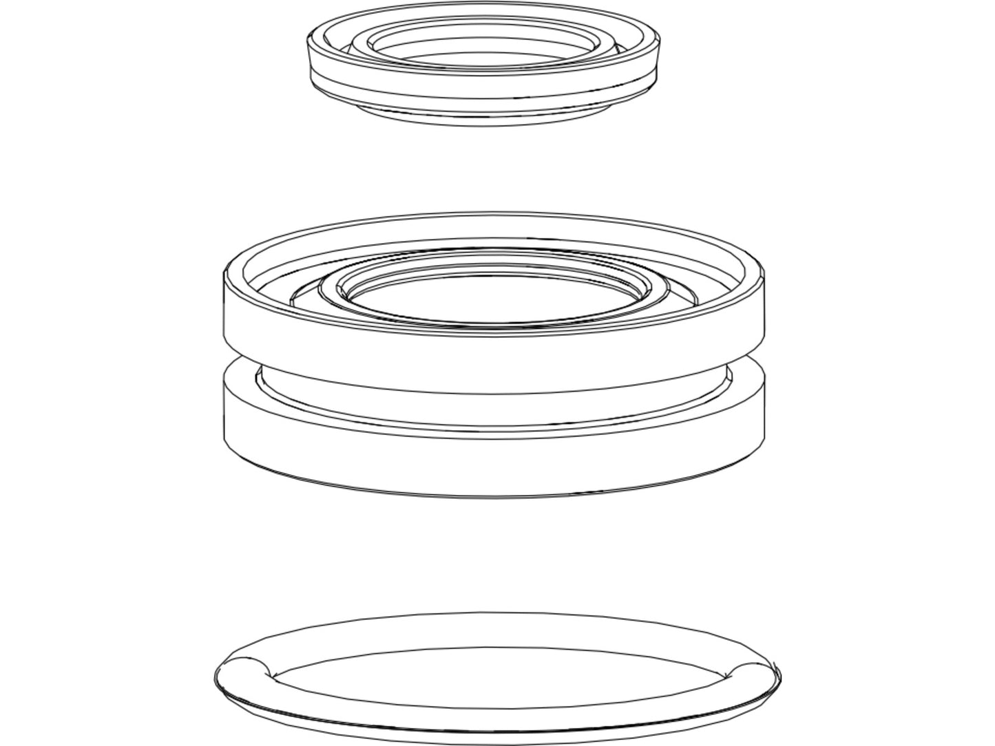 FORK DAMPER SEALHEAD ASSEMBLY - MOCO 32mm 12.5 ALUMINUM SHAFT- SIDB (2014-PRESENT), REVELATION (2014