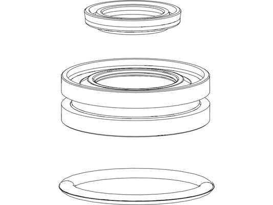 FORK DAMPER SEALHEAD ASSEMBLY - MOCO 32mm 12.5 ALUMINUM SHAFT- SIDB (2014-PRESENT), REVELATION (2014