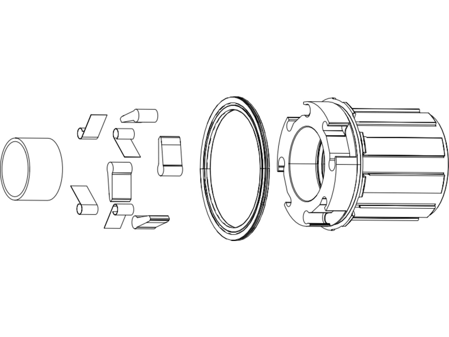 WHEEL FREEHUB KIT - 900 hub