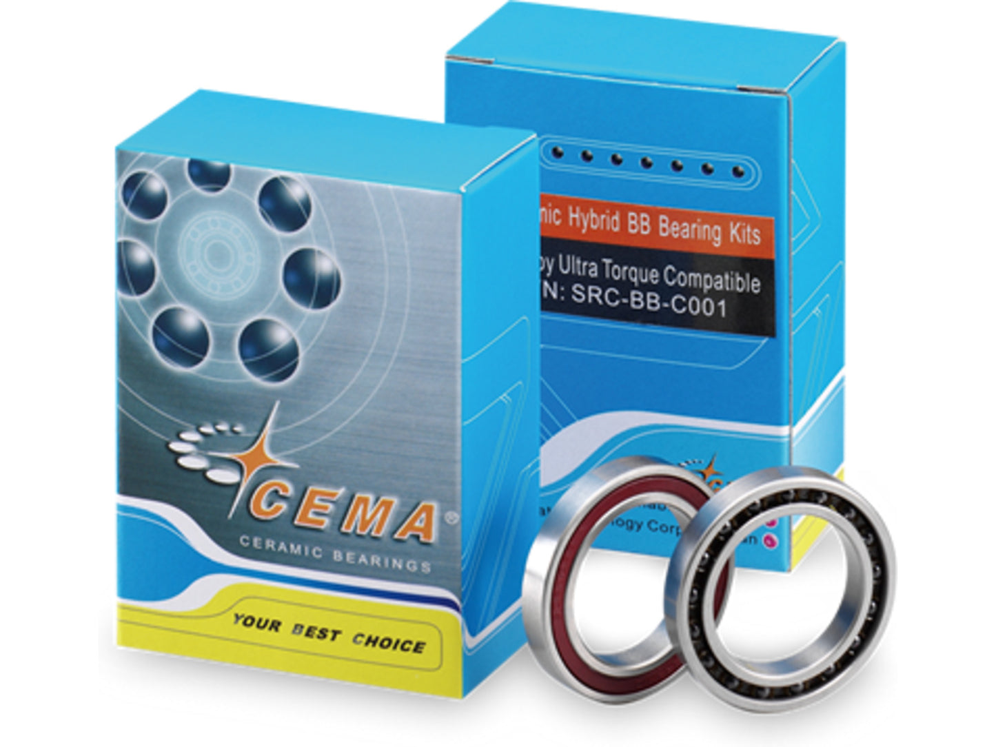 Replacement bearing kit for CEMA bottom brackets