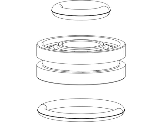 FORK DAMPER SEALHEAD ASSEMBLY - MOCO 32mm - SIDA 2009-2014, SIDB 2011-2013, REBA A1-A6, REVELATION 2