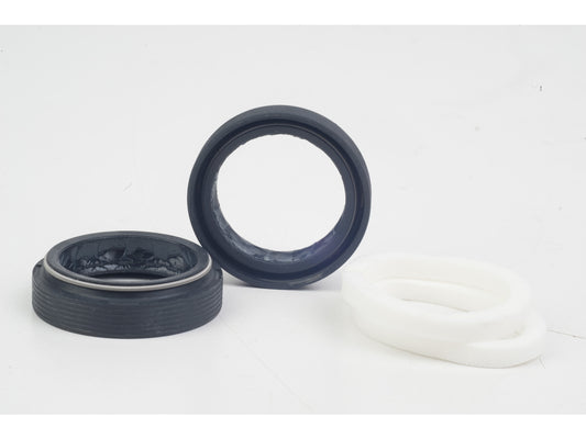 FORK DUST WIPER KIT - 35mm BLACK LOW FRICTION SKF (INCLUDES FLANGELESS DUST WIPERS & 6mm FOAM RINGS)