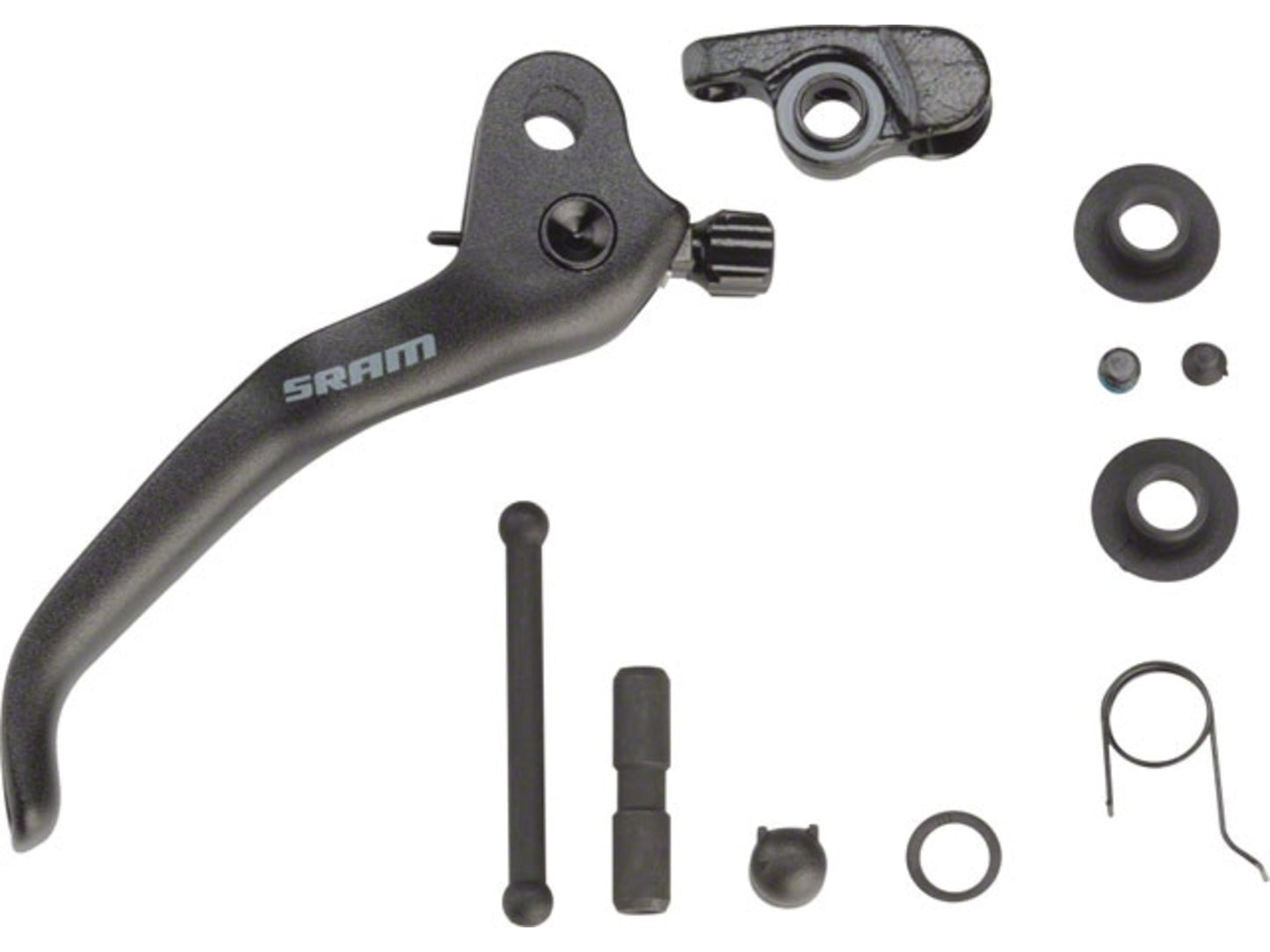 DISC BRAKE LEVER BLADE KIT - ALUMINUM BLACK V2 (INCLUDES BLADE, PIN, REACH KNOB, CAM, PUSHROD & BUSH