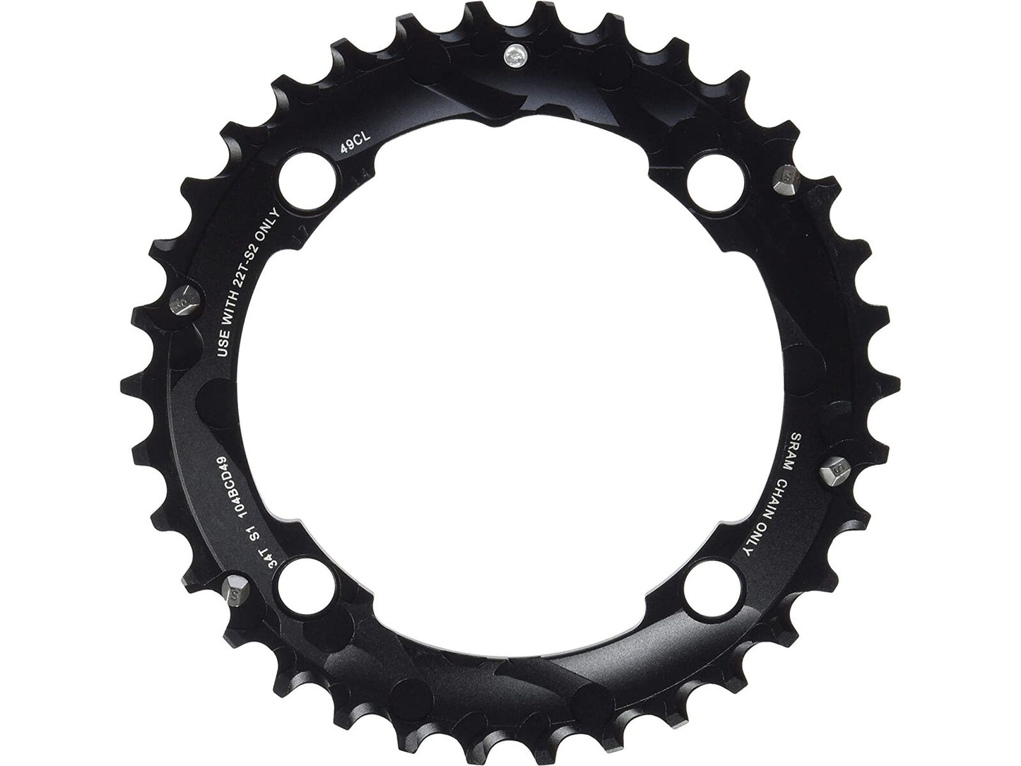 MTB GX 2x10, medium Pin Chainring