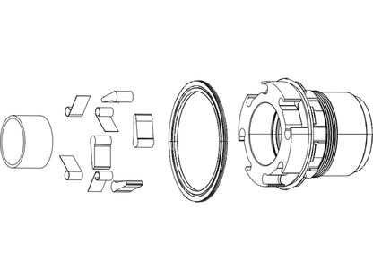 WHEEL FREEHUB KIT - 900 hub